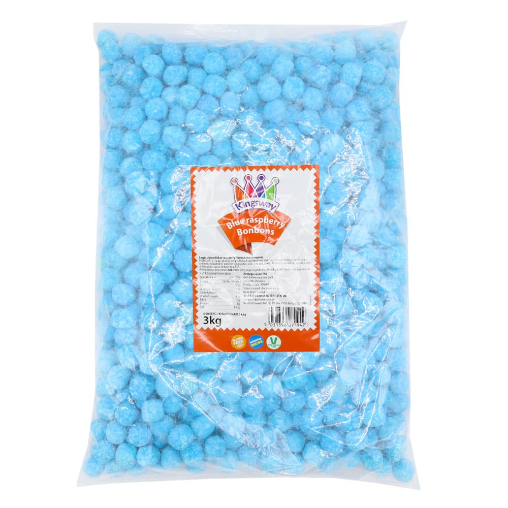 Kingsway Veggie Blue Raspberry Bon Bons 3kg 3000g
