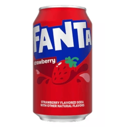 Fanta Strawberry 330ml Can – Refreshingly Fruity Sparkling Drink