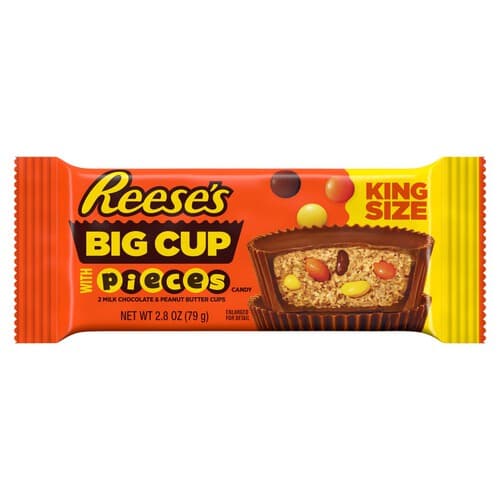 Reese's Pieces Big Cup Peanut Butter King Size 2.8oz