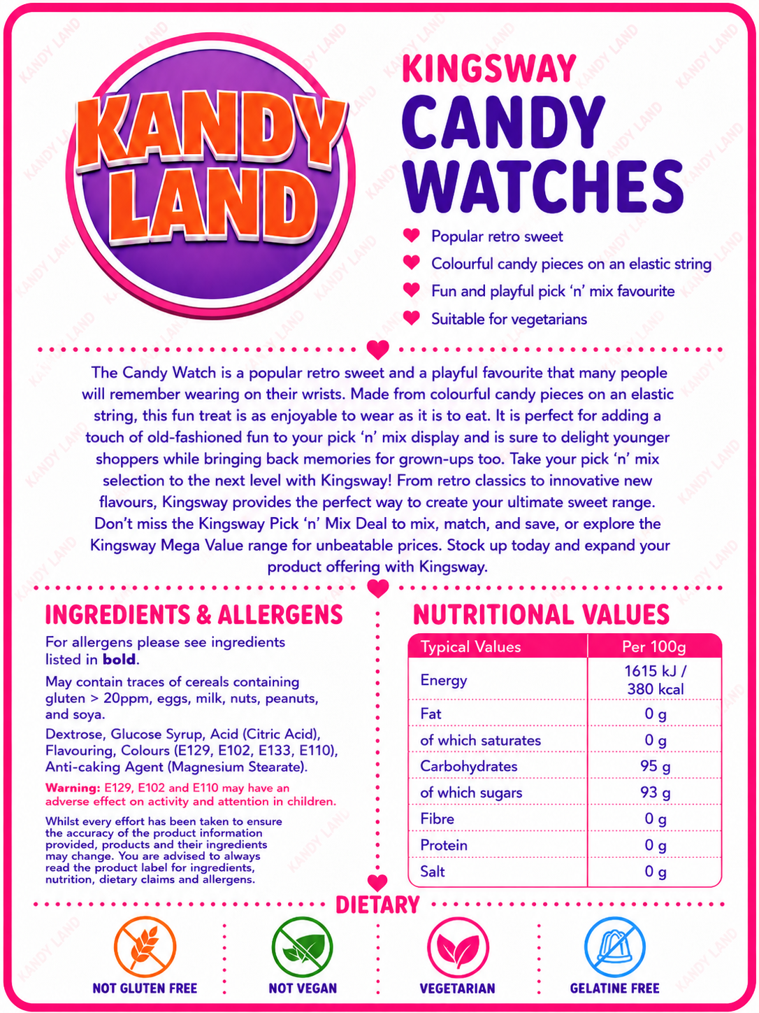 Candy Watches 100g