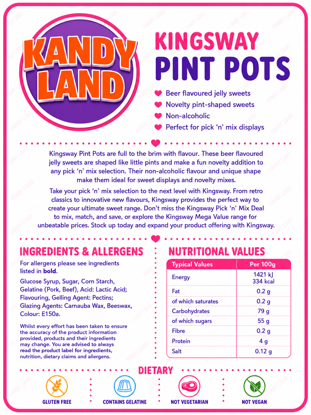 Pint Pots 100g