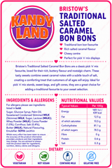 Traditional Bristows Salted Caramel Bonbons 100g