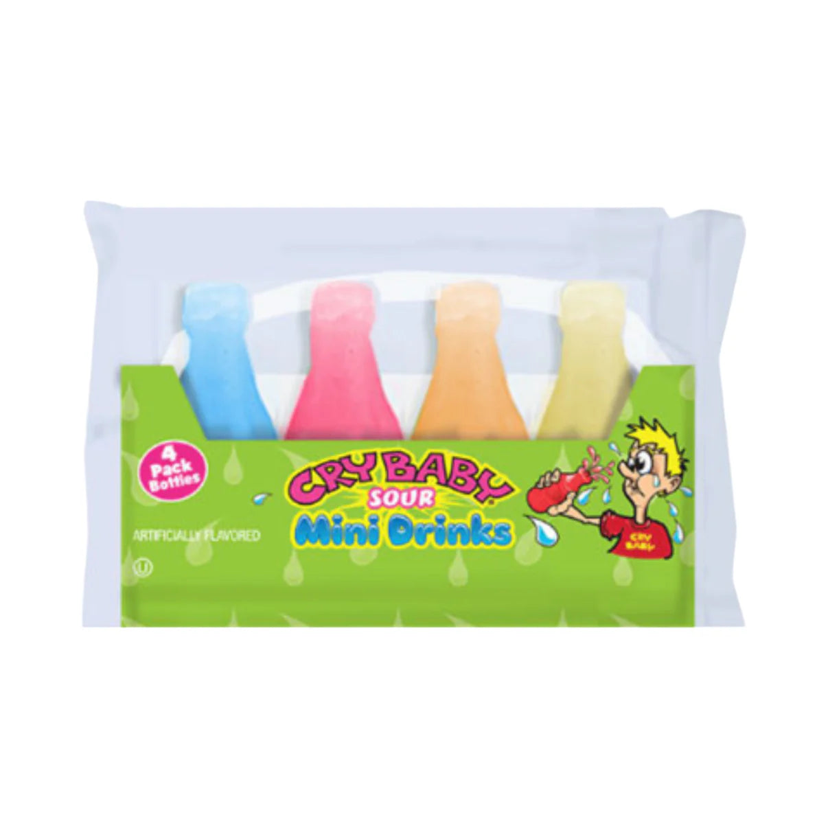 Cry Baby Sour Wax Mini Drinks 4 Pack USA