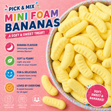Mini Foam Bananas 100g