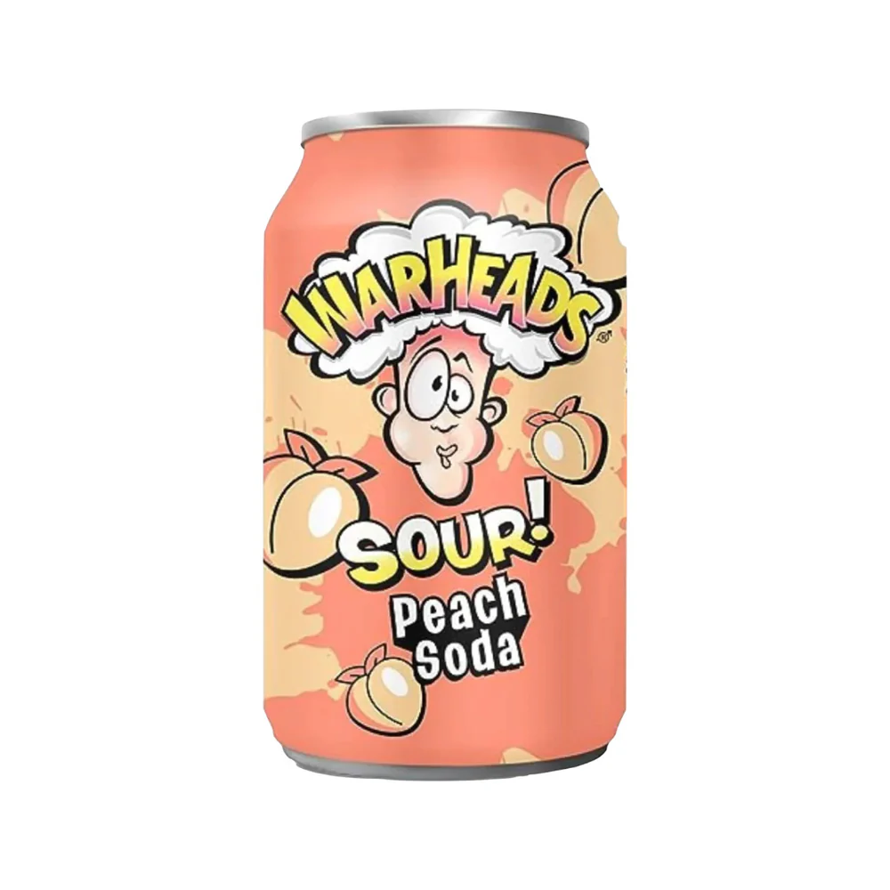 Warheads Sour Peach Soda – 330ml Can